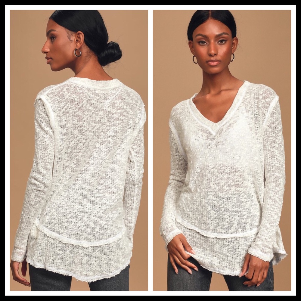 FREE PEOPLE BOHO PULLOVER V-NECK TUNIC TOP A3C - Picture 8 of 15